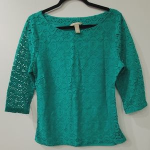 Green Lacy Top, Banana Republic